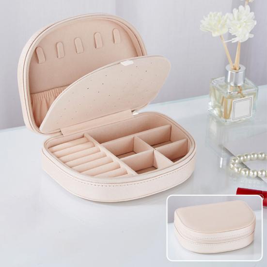 Органайзер для ювелирных изделий, однотонный браслет из искусственной кожи для хранения, ожерелье-гвоздики, шкатулка для драгоценностей, домашнее использование