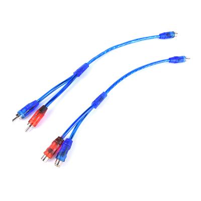 Mp3 Audio Rca Y Splitter Мужской и женский кабель-адаптер для автомобильного усилителя Aux