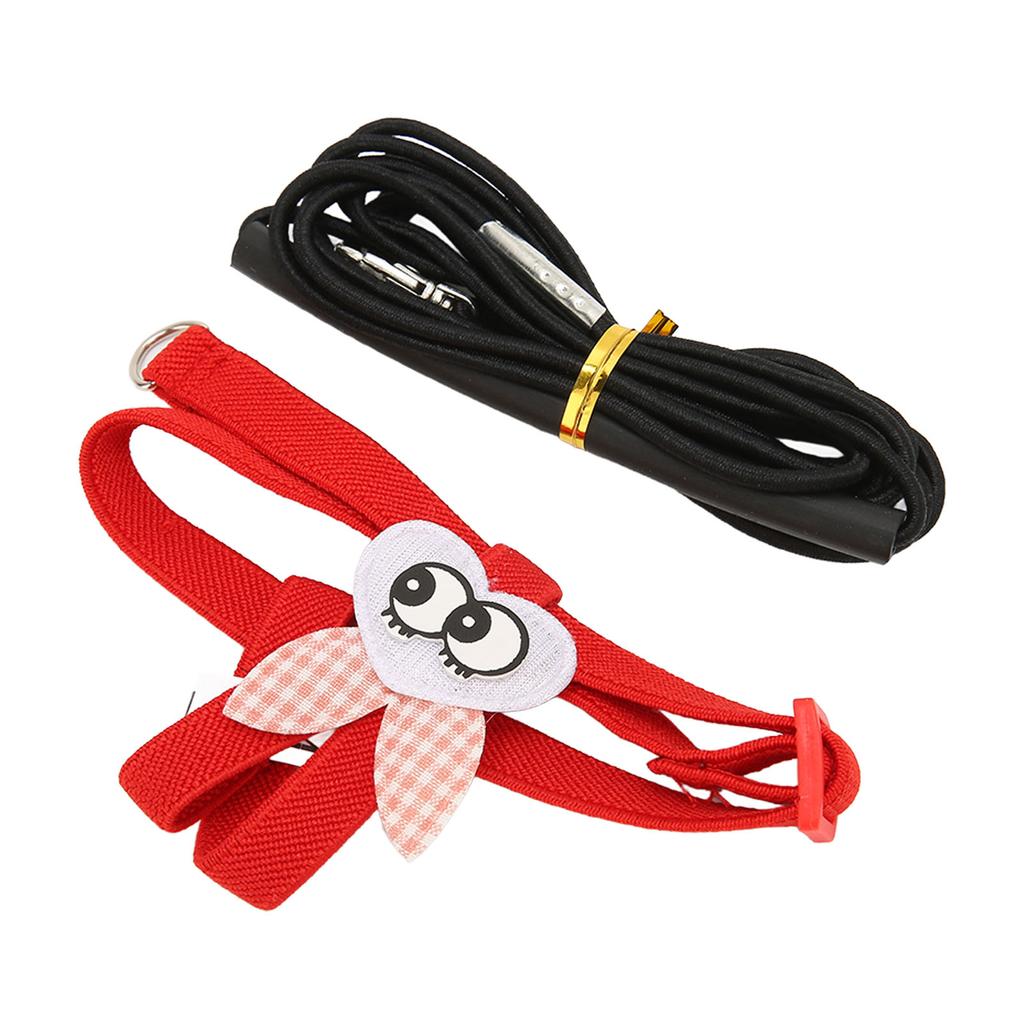 Pet Bird Harness Leash Cute Cartoon Lightweight Bird Flying Harness Traction Rope for Scarlet Macaw Budgerigar