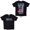 Nirvana Unisex Carbon T-Shirt Silver (Back Print) Silver (M)