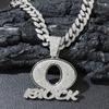 Мужская хип-хоп подвеска-ожерелье OBLOCK с бриллиантами, кубинская ссылка
