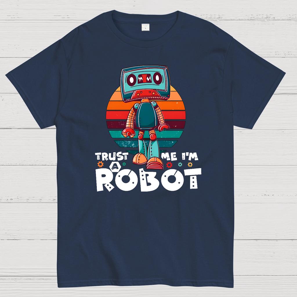 Trust Me I'm A Robot Funny Robotic Sci Fi Vintage Cotton Summer Casual Cool Loose T-Shirt