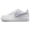 Nike Air Force 1 GS Cut Out Swoosh — Детские кроссовки Photon Dust белого цвета FQ2413-100
