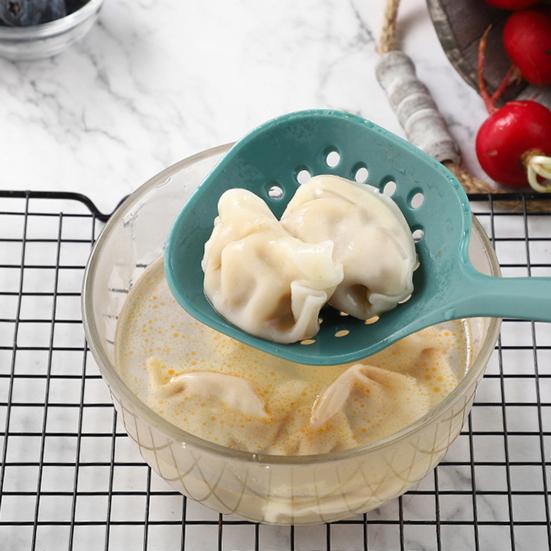 Набор нейлоновых кухонных принадлежностей, термостойкий, сервер для пасты, ложка и глубокий половник для супа, не содержит BPA, пищевые кухонные принадлежности с отверстиями для подвешивания