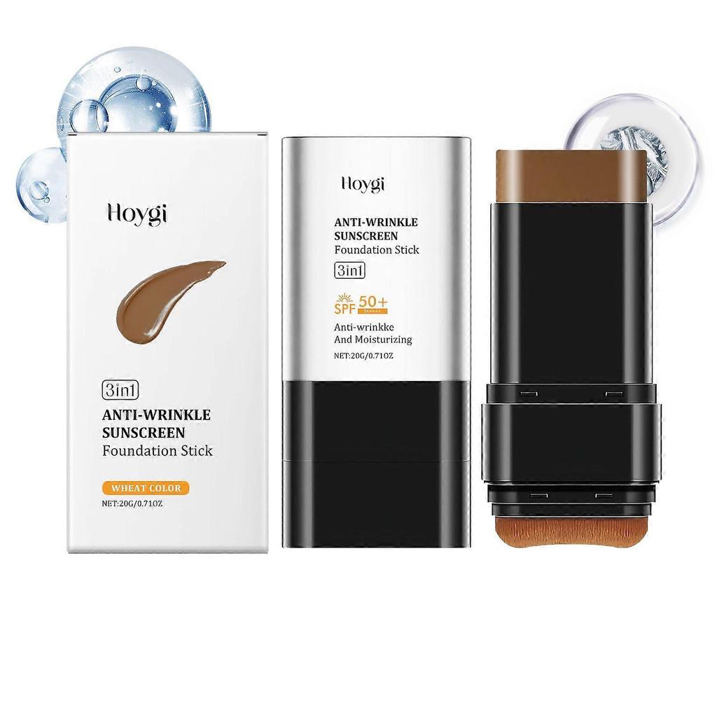 Natural Color 20g Moisturizing Foundation Stick: Lightweight, Moisturizing, Brightening, Portable, Matte, Sheer, Suitable for Oily and Dry Skin. less