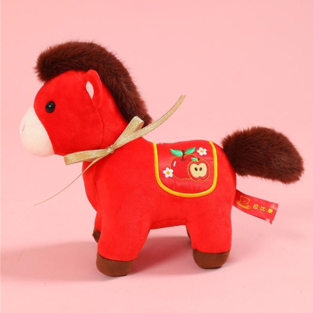 Mascot Dolls 2026 Horse Plush Doll Cute Zodiac Pony Figurine Lucky Horse Plush Toys Birthday Gift