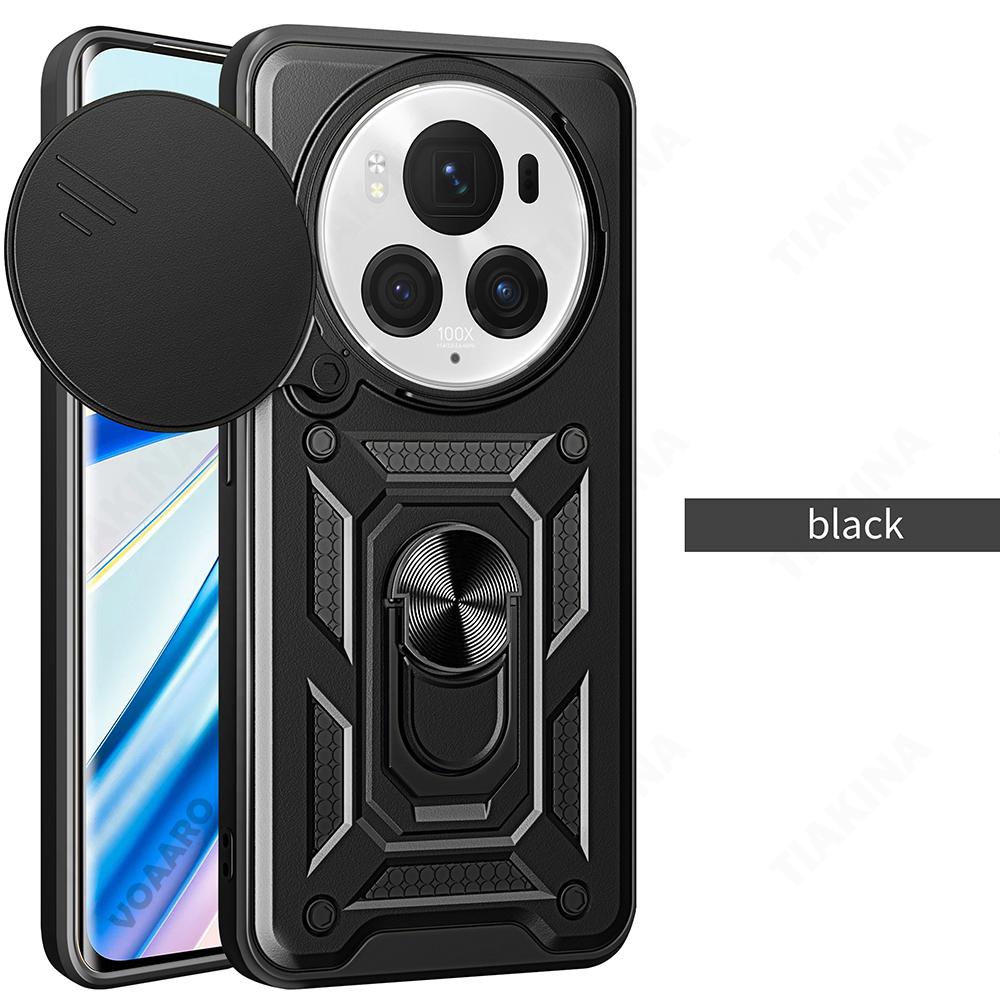 Чехол-слайдер с защитой объектива для Honor Magic 6 Pro Чехол для Honor Magic 5 Lite 4G 6 Pro 5G X6A X5 Plus X9A 5G Чехол с магнитной подставкой Capa