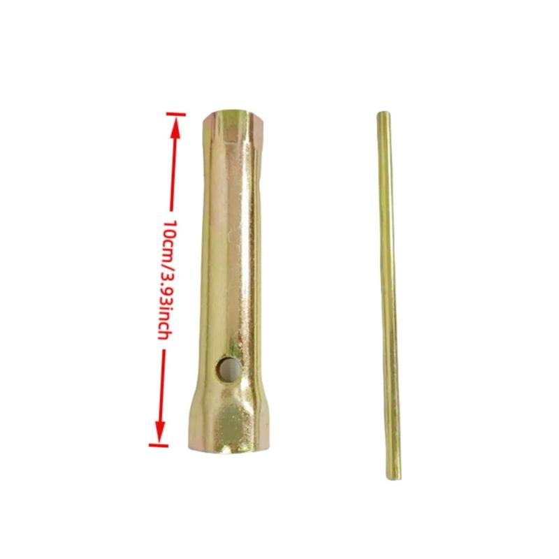 14мм 18мм Двухголовочный свечной ключ Сверхпрочная конструкция из легированной стали Нескользящая рукоятка Обслуживание автомобиля и мотоцикла