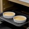 6pcs Shallow Tart Baking Pan Ceramic Souffle Dishes Mini Pie Baking Tray  Bakery