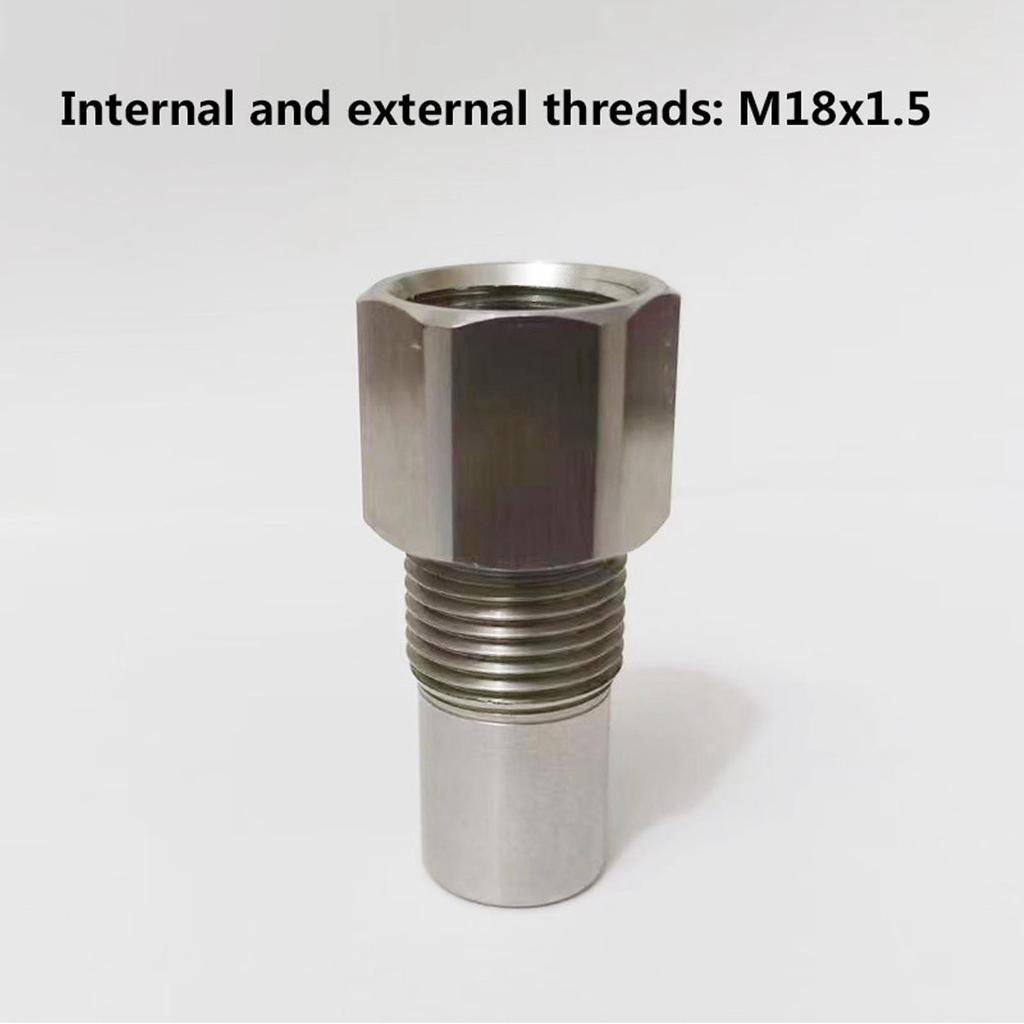 Датчик каталитического нейтрализатора Автомобильные аксессуары Каталитический нейтрализатор M18X1.5 Резьбовой адаптер из нержавеющей стали