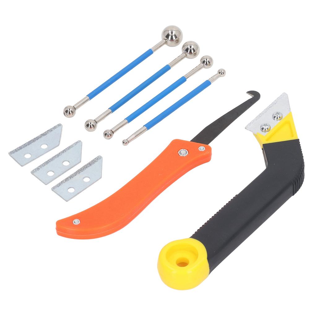 Набор инструментов для заделки швов Угловая пила для затирки Двусторонний шариковый инструмент для плитки для очистки и заполнения швов плитки