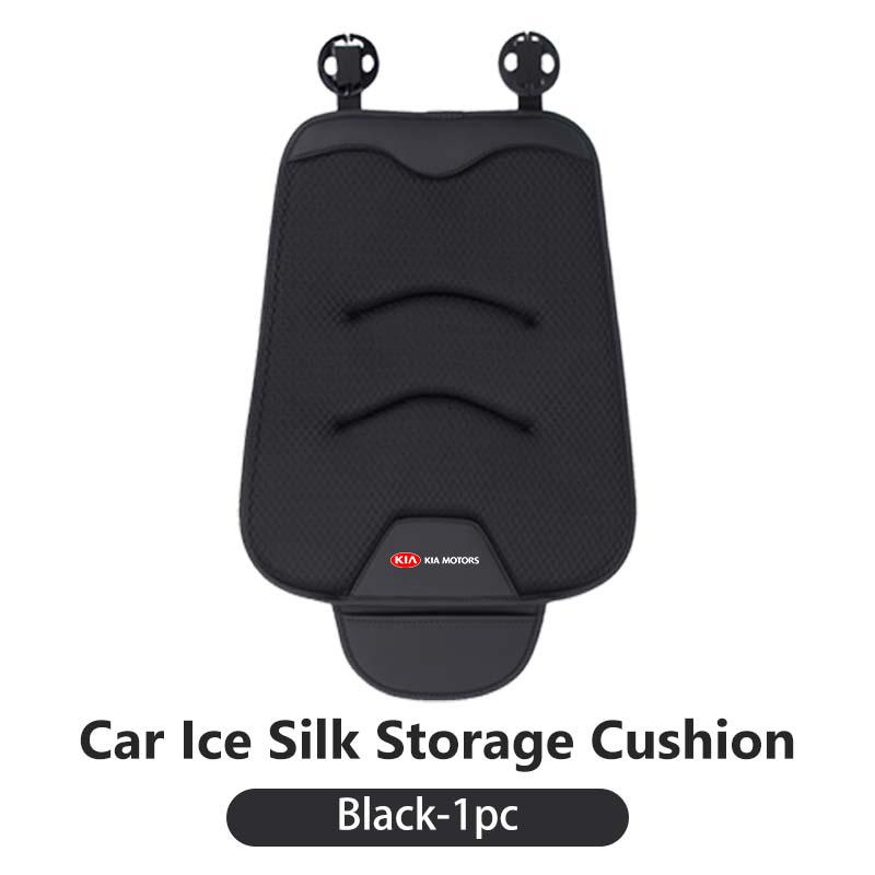 APM3 Car Universal Soft Seat Cover Ice Silk Cushion Anti Slip Storage Auto Seat Protect For KIA Sorento Stinger Soul Spectra Niro