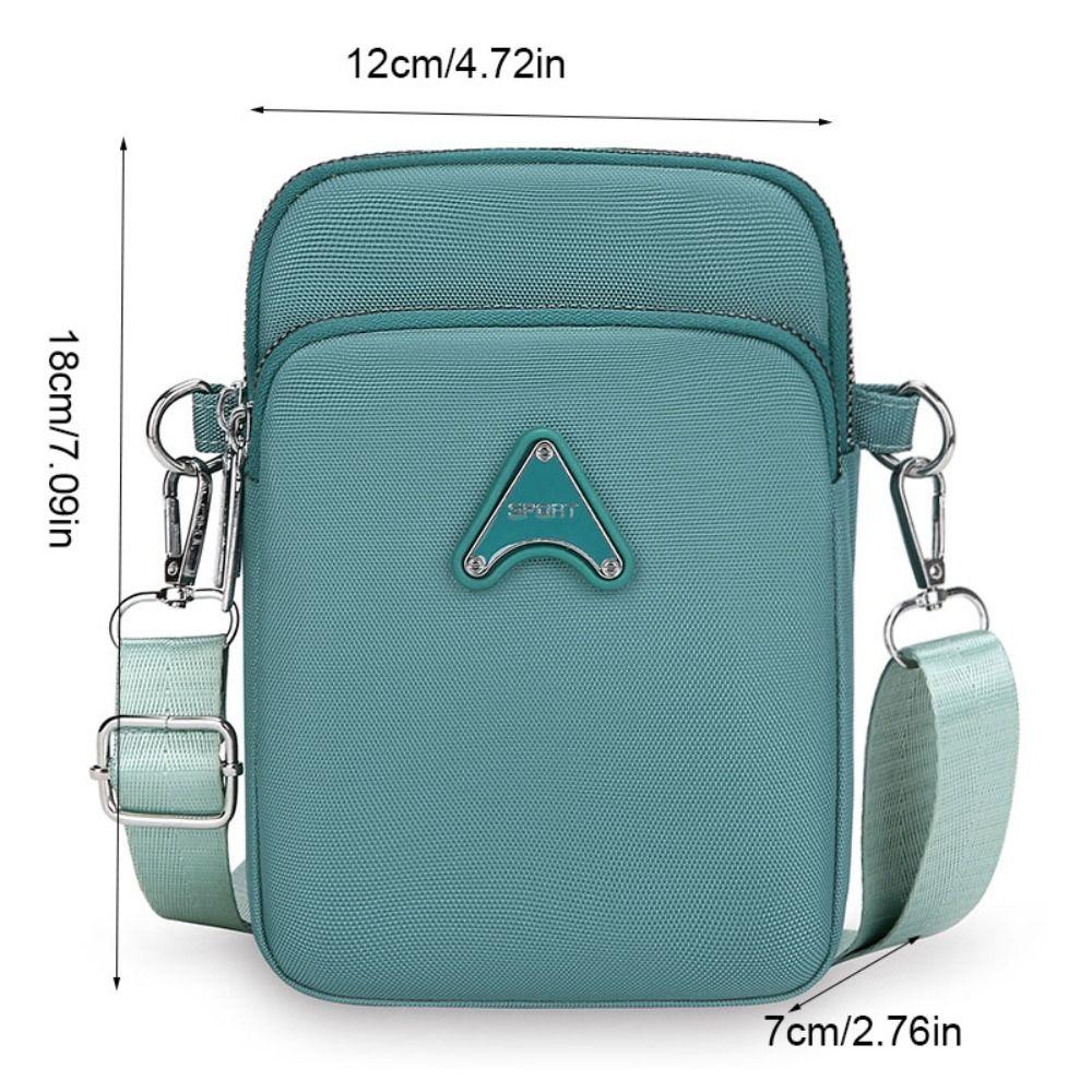Multifunction Crossbody Bag Nylon Small Phone Bag Simple Canvas Shoulder Bag  Daily