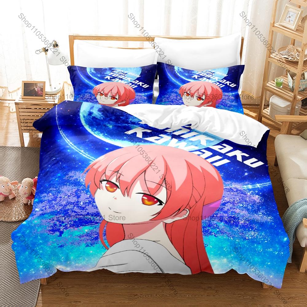 Anime Bedding Set 3Pcs Tonikaku Kawaii Nasa Tsukasa Exquisite Cartoon Print Stylish Bedroom Decoration