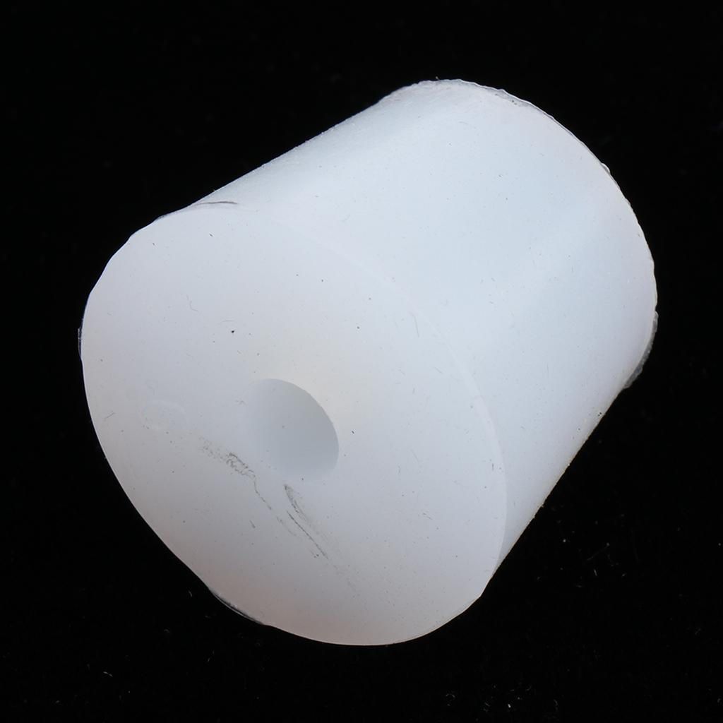 Full Silicone Stopper Stops Bungs Flasks Conical Test Tube White