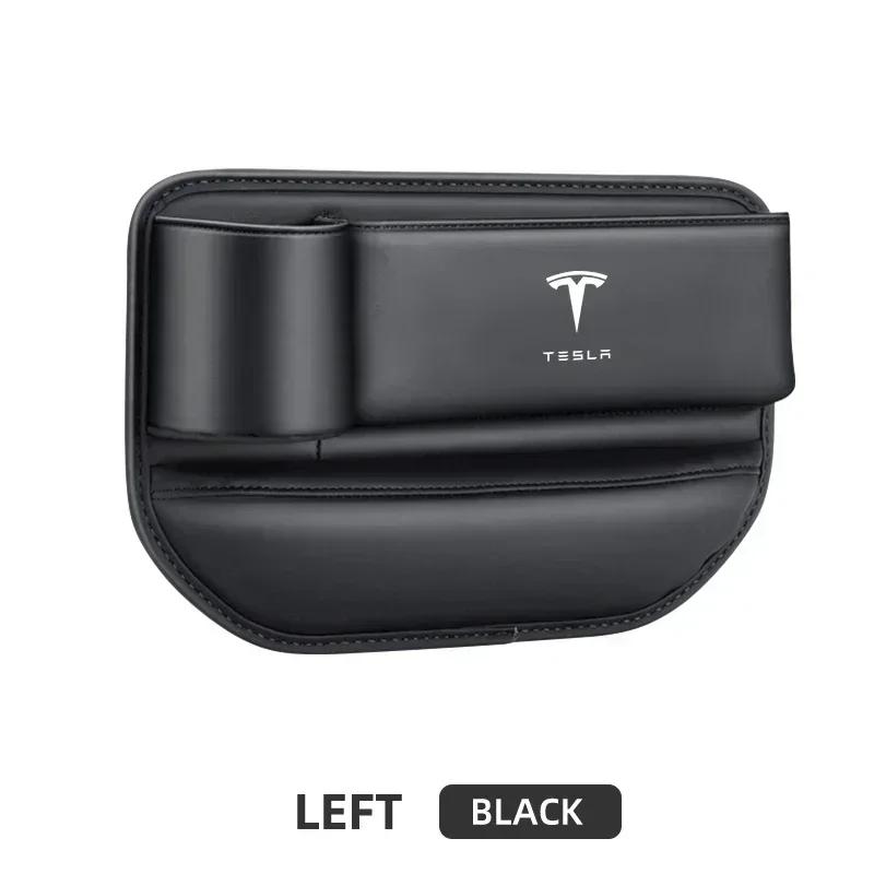 Car Sticker Tesla Car Seat Gap Slot Storage Box Auto Accessories For Tesla Model 3 2021 S X Y Style Roadster Invader Coil Mod WY