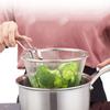 Home with Handle Kitchen Foldable Stainless Steel Filter Cooking Tools Food Colander Frying Basket