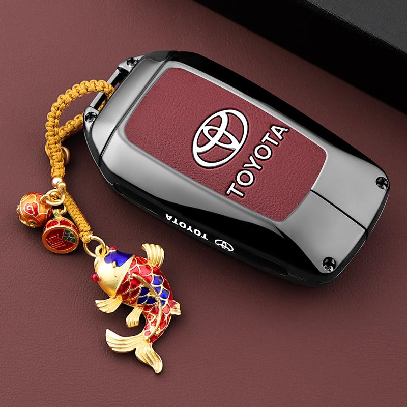 BAXL9 Чехол-брелок из цинкового сплава для ключа автомобиля Toyota RAV4 Highland Coralla Hilux Fortuner Land Cruiser Camry Crown Аксессуары