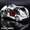 Модель спортивного автомобиля Pagani Huayra Dinastia в масштабе 1/18, литой металлический, модель гоночного автомобиля, симуляция звука и света, детская игрушка, подарок
