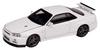 MOTORHELIX Nissan Skyline R34 V Spec II Pearl White Готовый продукт 1/64 GT-R