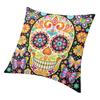 Чехол на подушку «День мертвых» с сахарным черепом 55x55 см, Хэллоуин, мексиканские цветы, мягкие роскошные наволочки для дивана, наволочка
