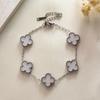 Macaron Four-leaf Clover Clover Bracelet Fashion High-end Titanium Steel Jewelry