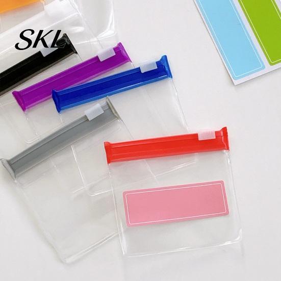 Self-sealing Zipper Pouch Slide Lock Medicine Bags, Compact Travel Pill Set, Accessory Bag Reusable EVA Waterproof Storage Bag, for Small Items