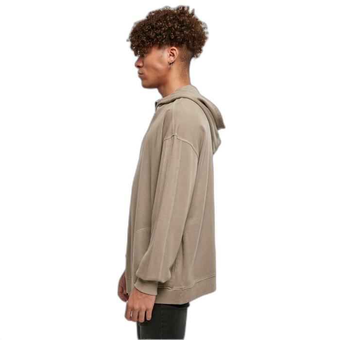 Sweatshirt à capuche Urban Classics Overdyed Camp - khaki - L