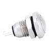 1A 24V 8mm Mini Waterproof Car Momentary Push Button Power Switch Nickel Plated Brass