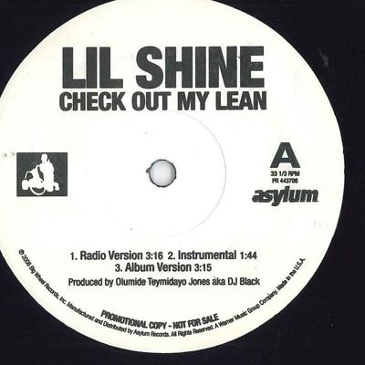 12-дюймовая пластинка LIL SHINE Послушайте мой лин PR443708 ASYLUM RECORDS 2008 США Рэп Хип-хопРБ Б/У