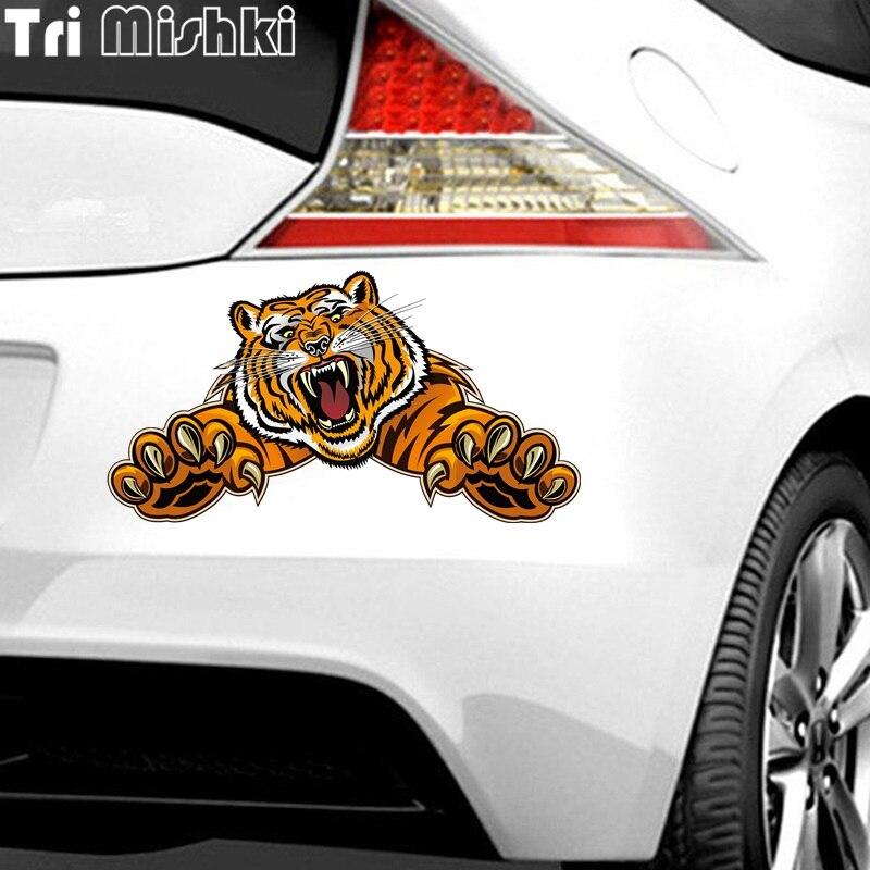 Tri Mishki W1206 Jump Tiger, автомобильная наклейка, ПВХ наклейки, аксессуары для мотоциклов, наклейка на автомобиль, грузовик, бампер, ноутбук, холодильник, стена