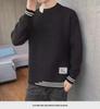 Men's Trendy Half-High Collar Sweater - Warm, Thick, Loose Fit for Autumn/Winter