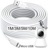 1м/5м/8м/10м Ультрадлинный Micro USB Кабель для Зарядки Удлинитель Питания для Xiaomi/Mijia/IP Веб-Камеры Android Расширенный Провод