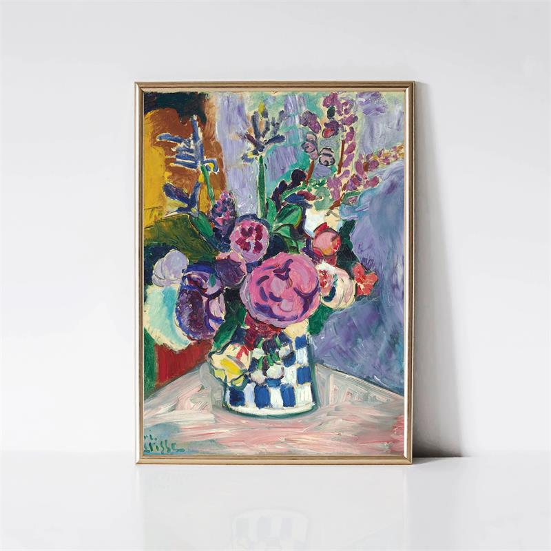 Анри Матисс Классические Работы Цветной Пейзаж Постер Портрет Женщины Кошка Цветок Печать на Холсте Настенное Искусство для Комнаты Домашний Декор