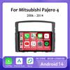 9" Для Mitsubishi Pajero 4 V80 V90 2006 - 2014 Android 14 Автомагнитола Стерео Беспроводной Carplay Авто Мультимедийный Плеер GPS 4G+WIFI