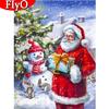 5D алмазная живопись мультфильм полная дрель Санта-Клаус Алмазная вышивка зимняя мозаика Рождественское искусство горный хрусталь рукоделие