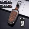 Кожаный чехол для ключа автомобиля из сплава для Lincoln MKC MKZ MKX Navigator Continental