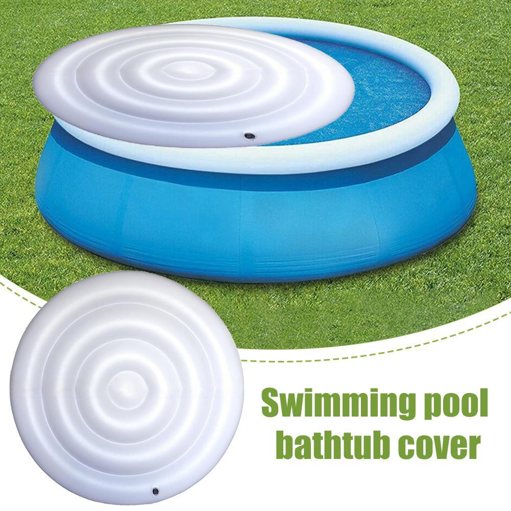 Надувной чехол для уличного джакузи, складной, круглый, для бассейна, пылезащитный, теплоизоляционный, энергосберегающий, защита от протечек