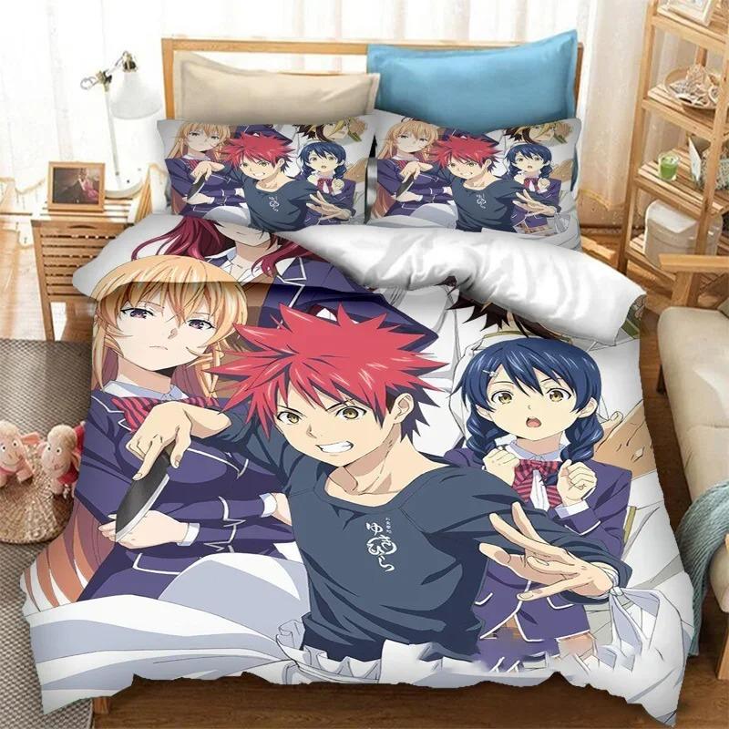 Аниме Food Wars Shokugeki no Soma Постельное белье Пододеяльник Спальня Одеяло Twin King Size Покрывало Домашний Текстиль