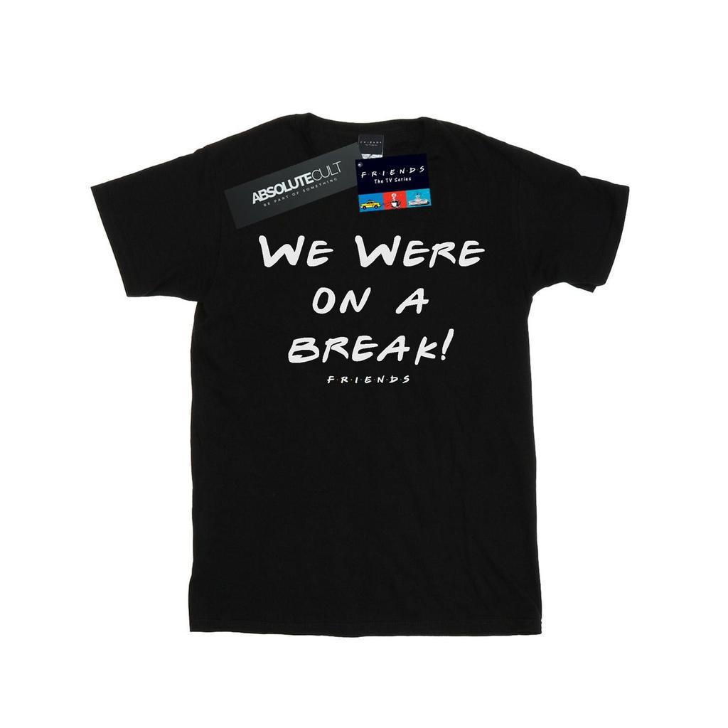 Friends Mens We Were On A Break Text T-Shirt