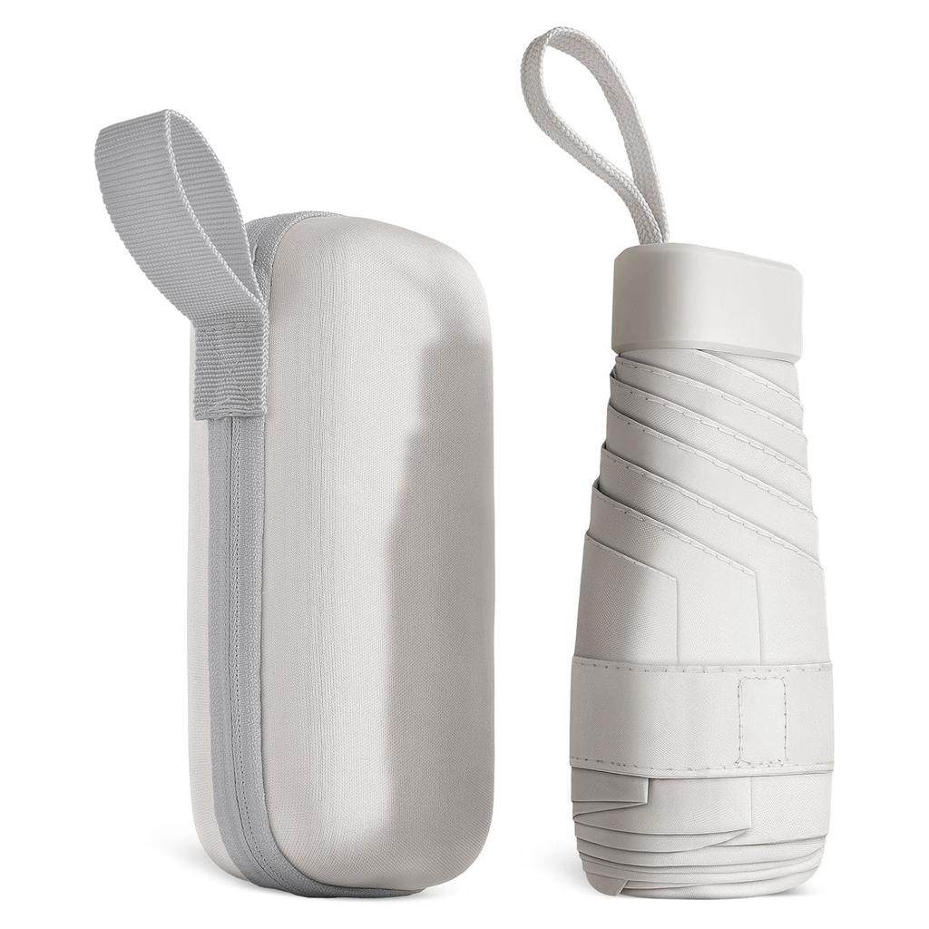 Мини складной зонт от солнца, портативные капсульные зонты от солнца с ящиком для хранения, наружные зонты от дождя для шопинга и путешествий