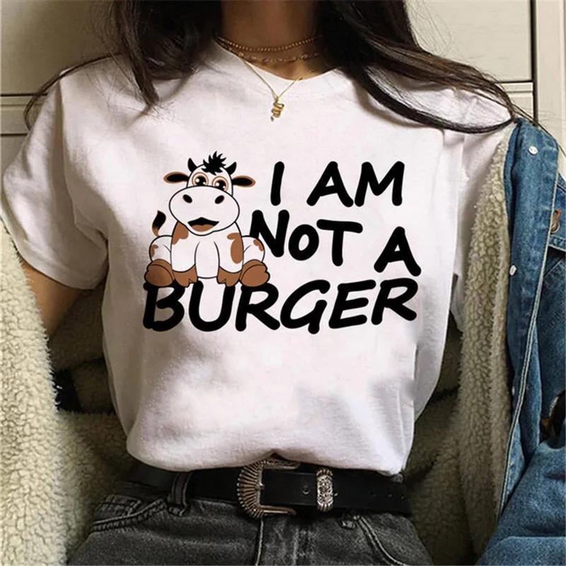 Женская веганская футболка Maycaur с авокадо Harajuku Ulzzang Kawaii Мультяшная футболка Графическая футболка 90-х Женская футболка с коротким рукавом Летняя одежда