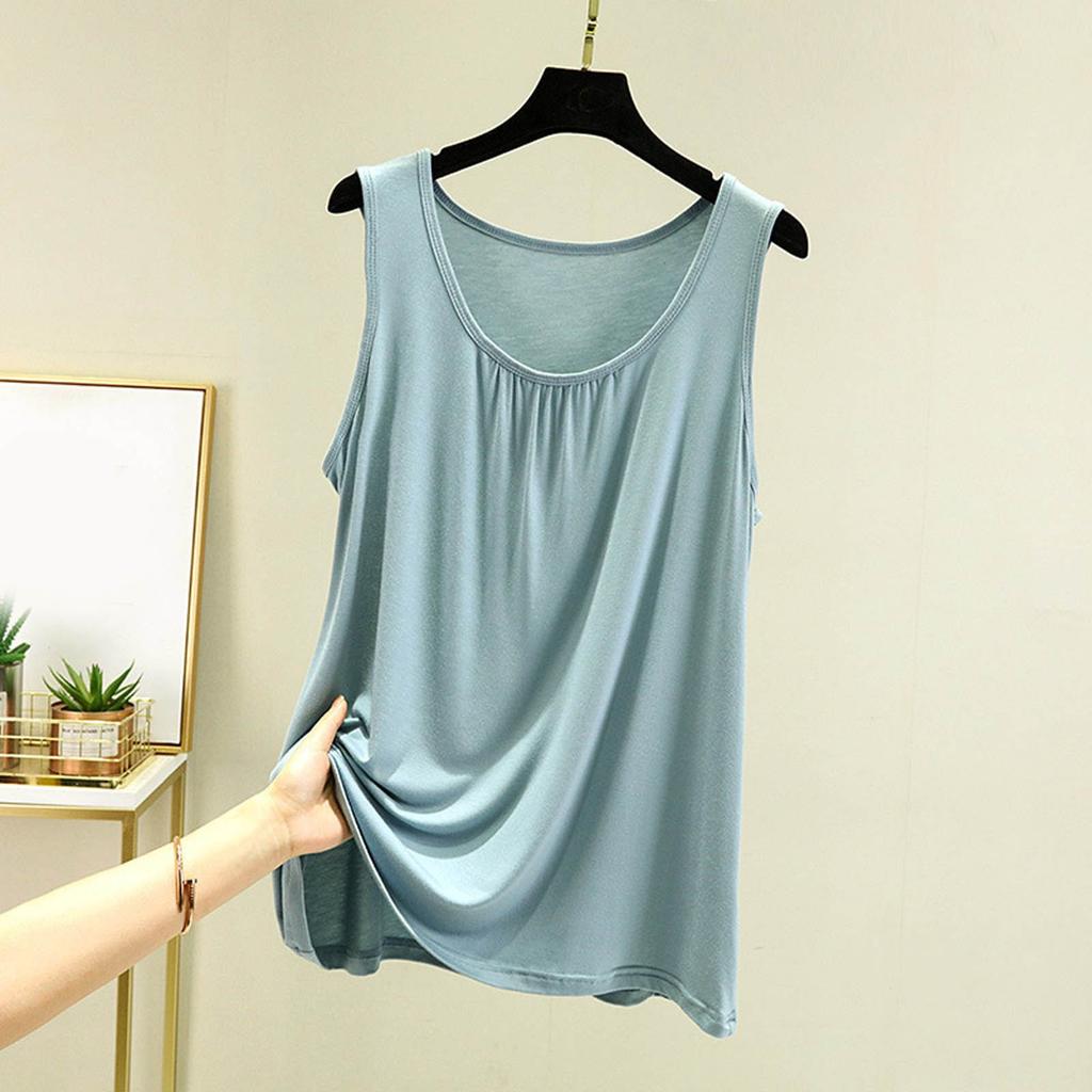 Женский свободный повседневный и удобный летний внутренний длинный однотонный базовый жилет