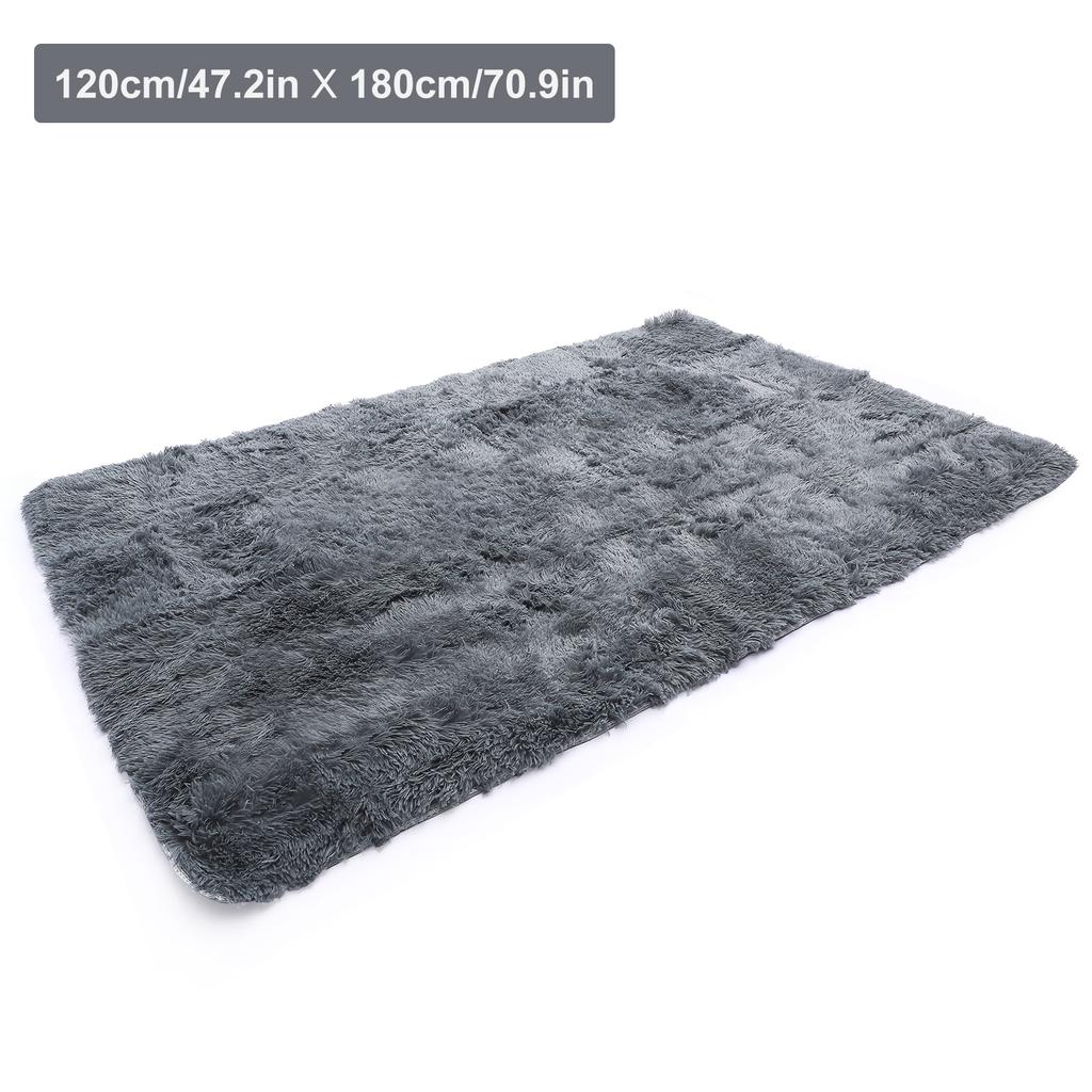 Серый ковер 120x180 см Мягкий напольный ковер
