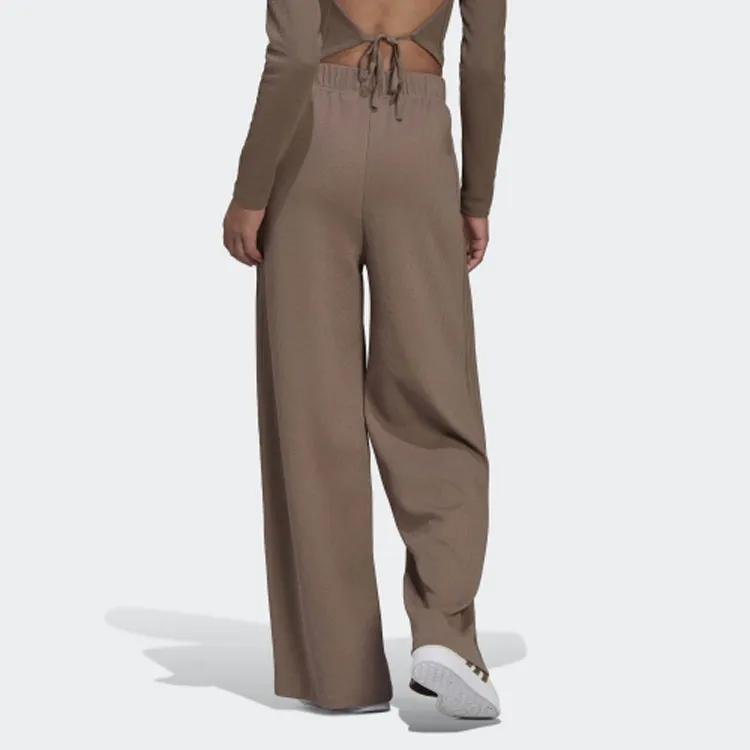 Adidas Originals Casual Pants Women's Brown Moderate Wide Leg Pants (Unisex) Casual Pants HU1954