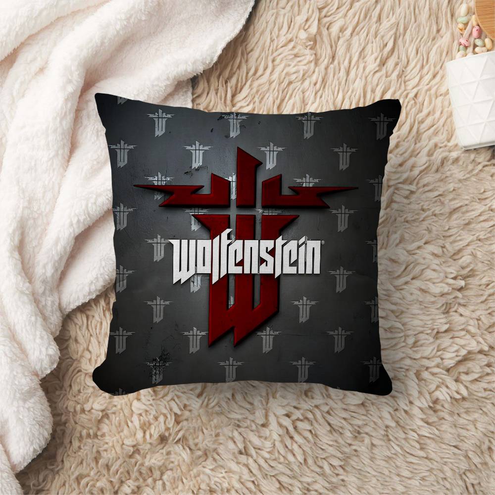 Wolfenstein Pillow Gifts Home Office Furnishings Bedroom Sofa Car Cushion Cover case xcm
