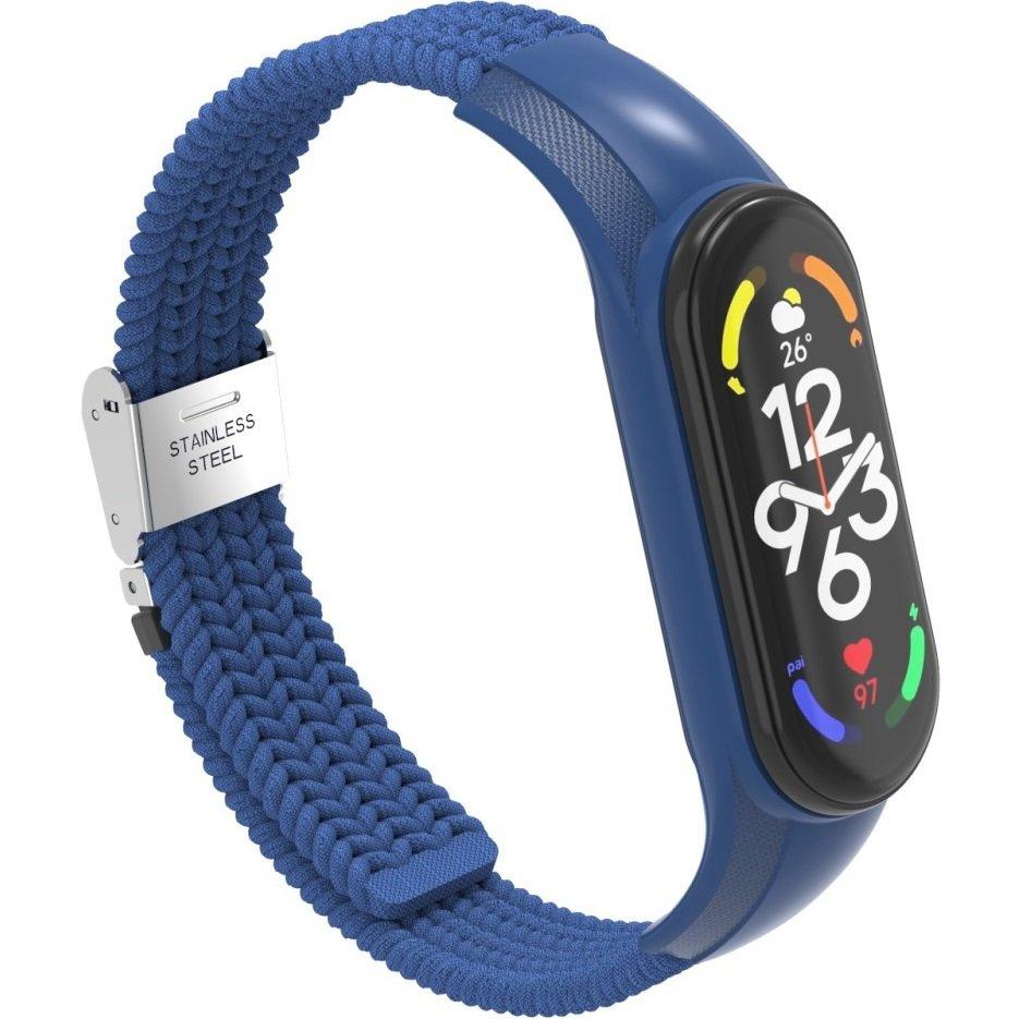 Nylon strap for Xiaomi Mi Band 5/6/7/7 NFC, Blue