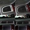 3Pcs Carbon Fiber Dashboard Air Vent Cover For Silverado Fits For Sierra 2007-13