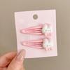 2Pcs/set Candy Color Hairpin Fine Flash Duckbill Clip Fashion Rabbit Hair Clip  Women