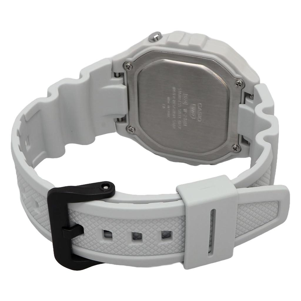 Casio Цифровые часы W-218H-8BV мужские женские ледяно-серые с инверсным ЖК-дисплеем модель для зарубежных рынков